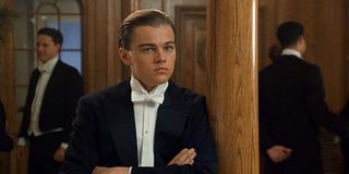 Leonardo DiCaprio wearing tuxedo in Titanic