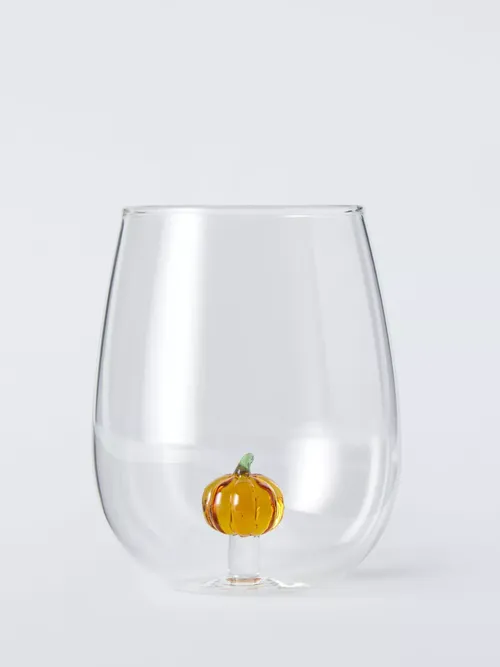 Halloween Pumpkin Glass Tumbler