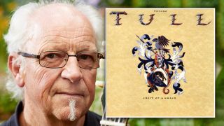 Martin Barre and the album art for Crest Of A Knave