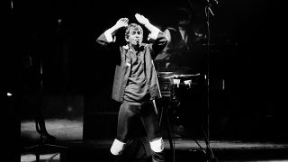 Peter Gabriel onstage at the Palladium, New York, November 27, 1982