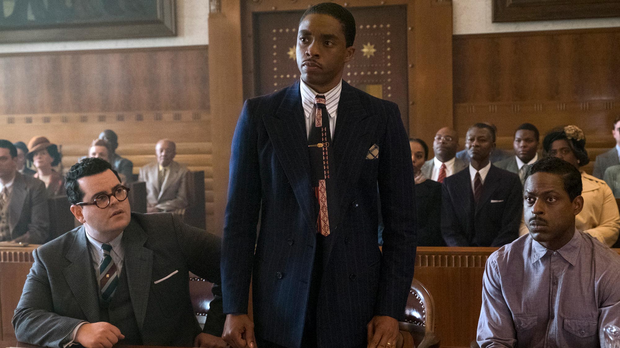 Marshall with Chadwick Boseman