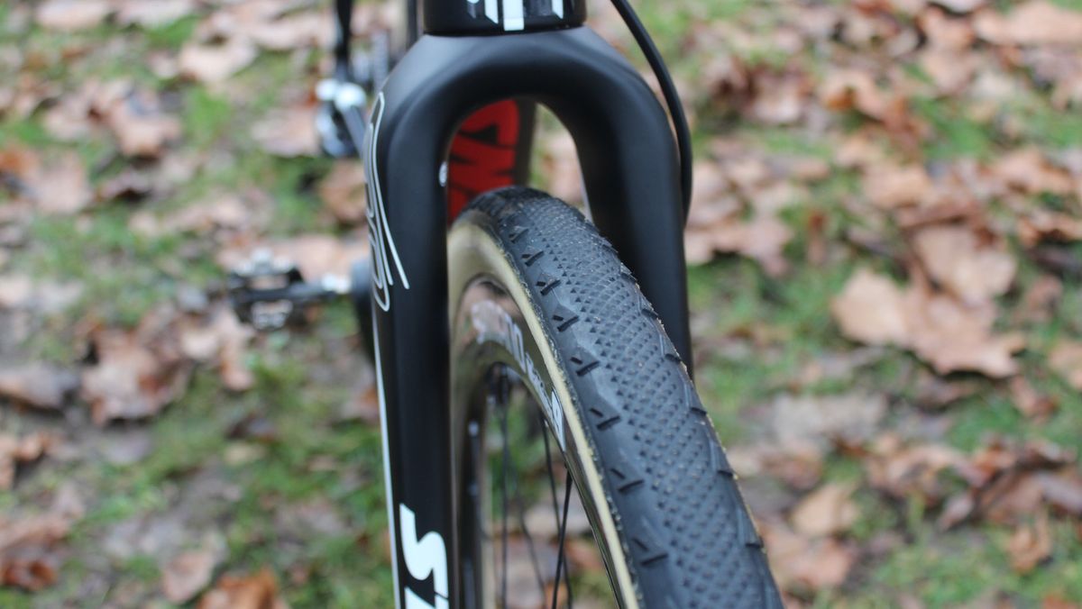The tread pattern of choice for the sandy Scheldecross race in Antwerp