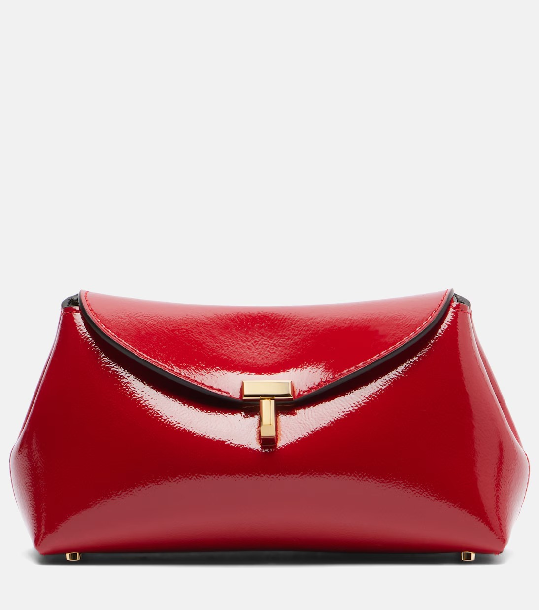 Toteme, T-Lock Mini Patent Leather Clutch