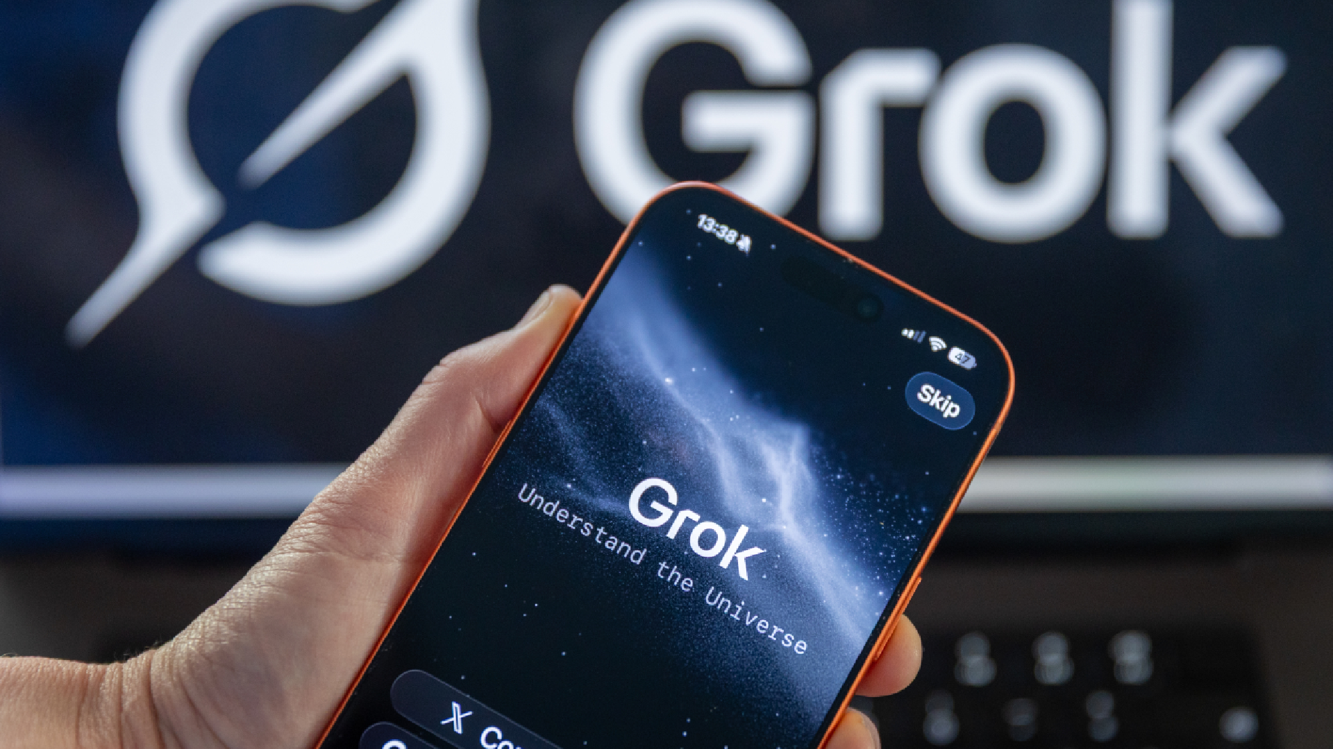 BATH, UNITED KINGDOM - JANUARY 07: In this photo illustration a iPhone screen displaying the Grok app and logo is seen on January 7, 2026 in Bath, England. (Photo by Anna Barclay/Getty Images)