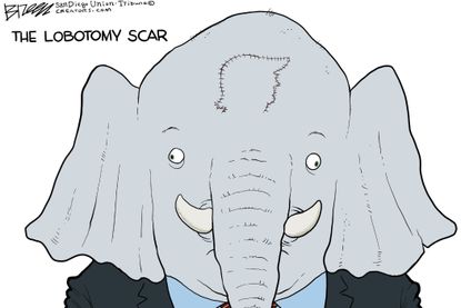 Political Cartoon U.S. gop trump&nbsp;