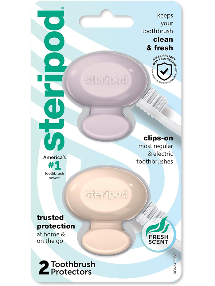 Steripod + Steripod Clip-On Toothbrush Protector 2 Count