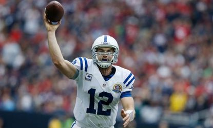 Last year the Indianapolis Colts had two wins and 14 losses. Under rookie Andrew Luck's leadership this year, they're 9-5 and almost certainly playoff-bound.