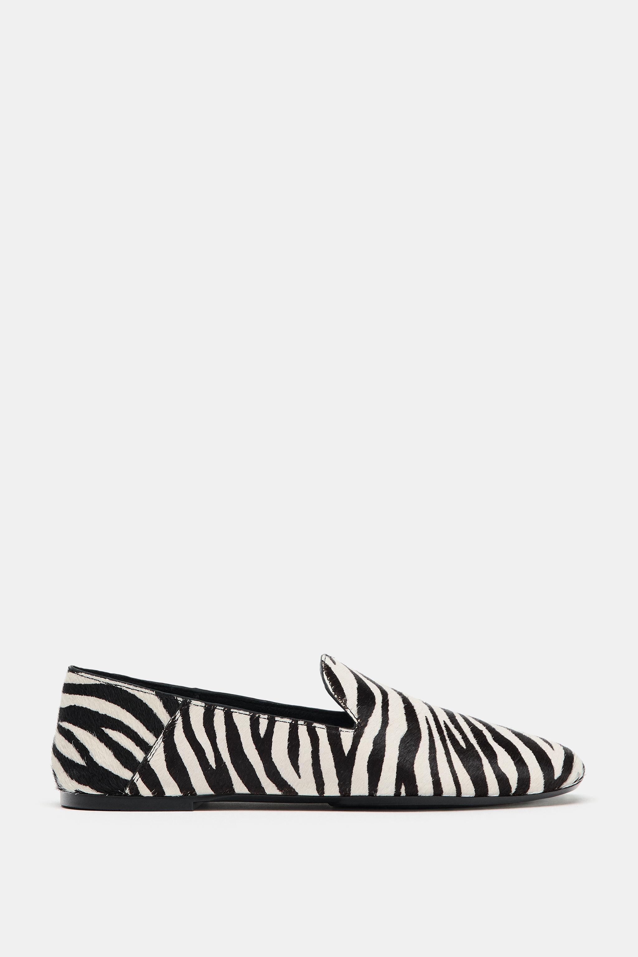 Animal Print Leather Loafers