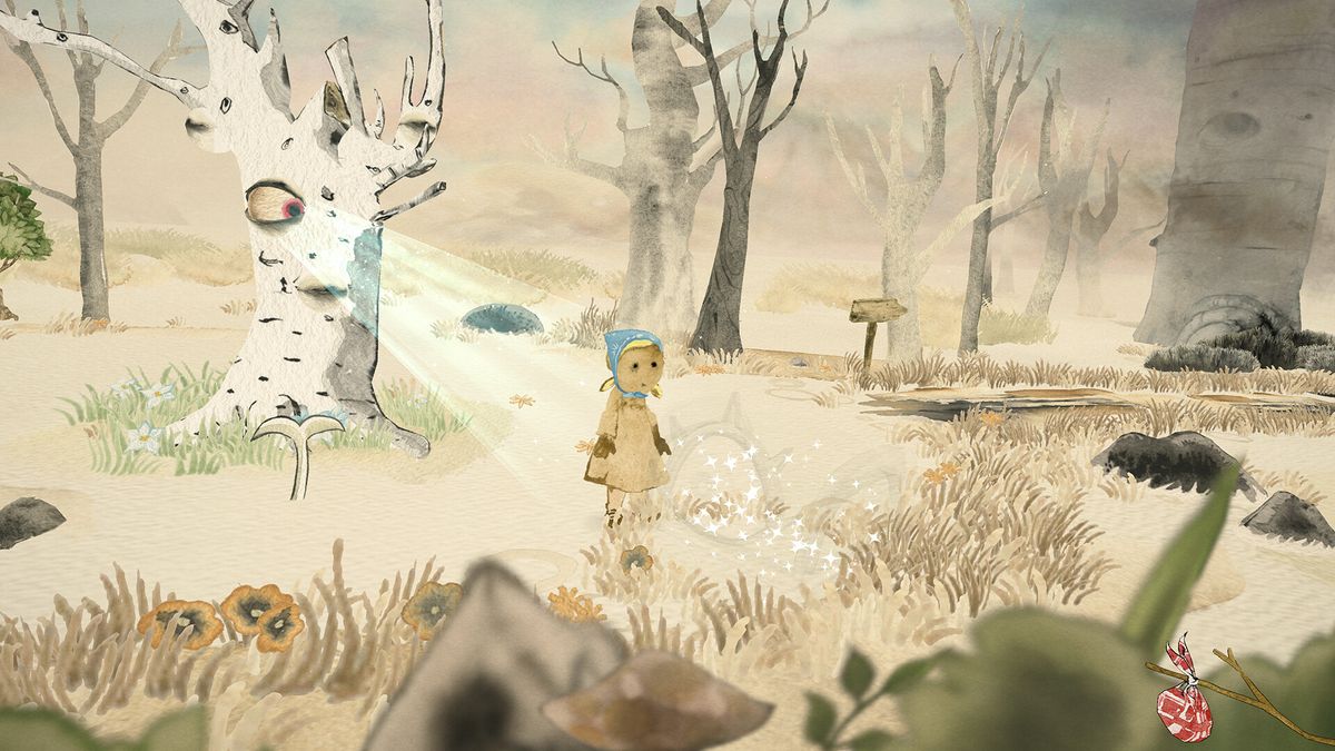 Gretel &amp; Hansel video game art made with watercolours