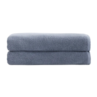 Turkish Ribbed Quick Dry Bath Sheet (set of 2)