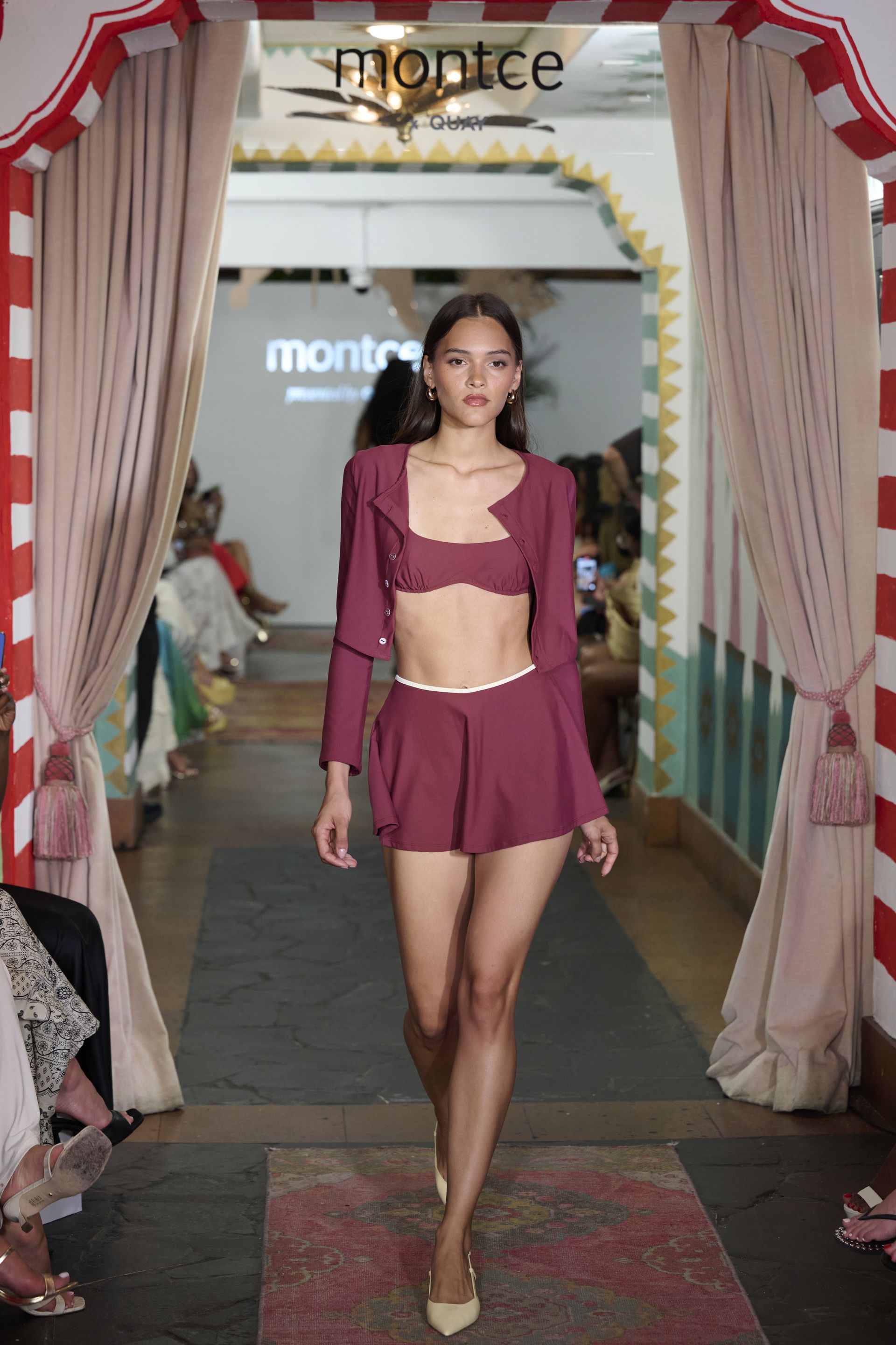 Montce model on the runway during Paraiso Miami Swim Week.