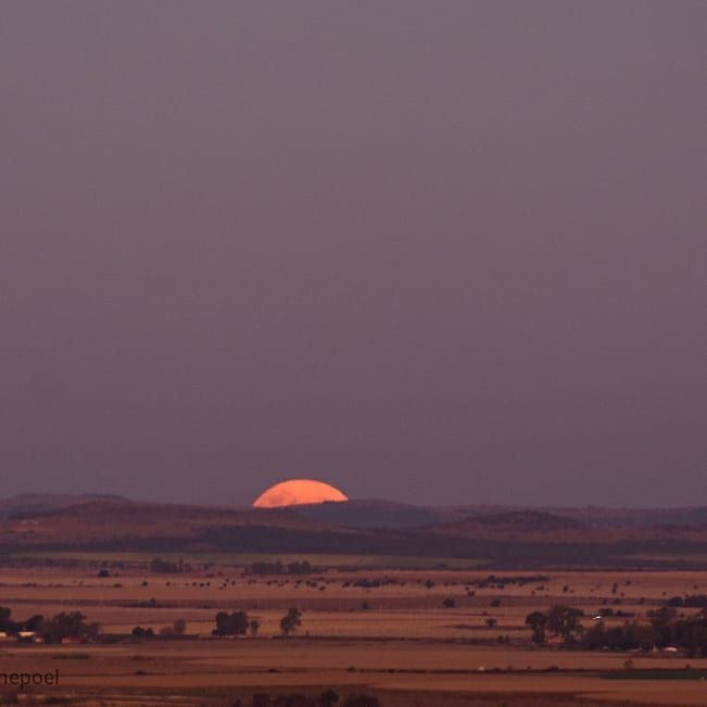 This photo, taken by astrophotographer Charlene Swanepoel shows the 2020 Flower Moon from a wildlife estate in South Africa.