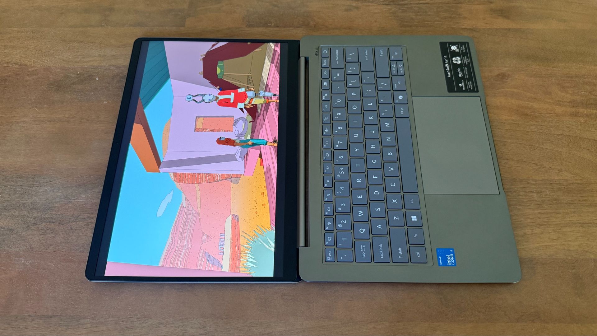 The Acer Swift Air 14 comes with a 180-degree hinge for a bit more flexibility.
