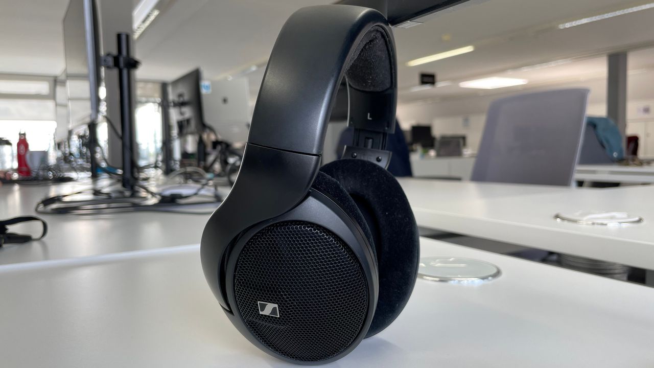 Sennheiser headphones in office