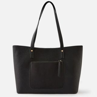 accessorize black tote bag