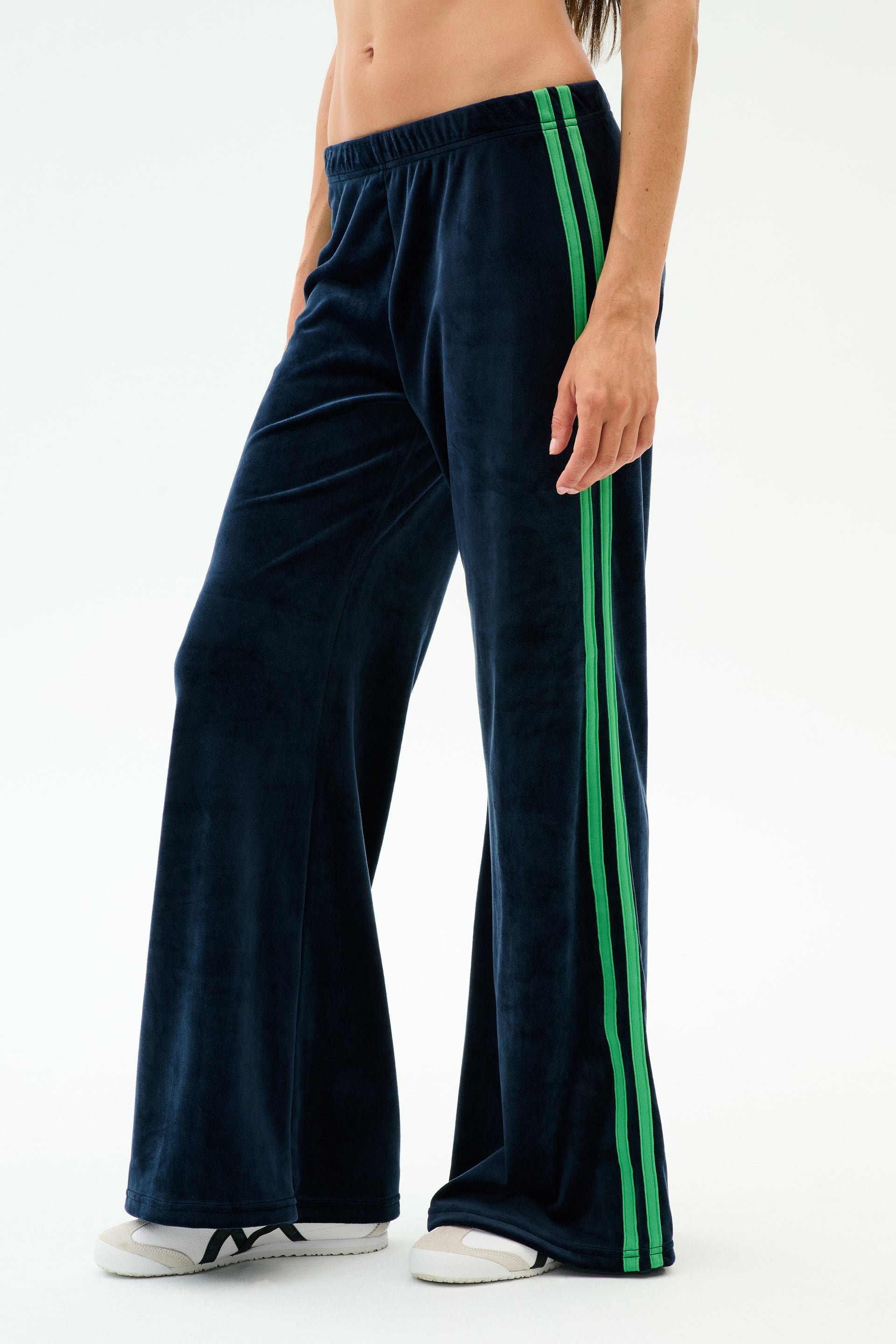 Heritage Velour Pant - Indigo/grass - Indigo/grass / Xs