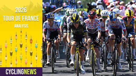 Composite image of Jonas Vingegaard among chasers on Tour de France stage 10