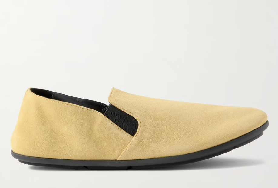 The Row, Vincit Suede Loafers (Were $1,100)