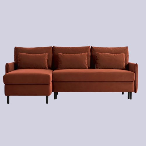 Model 12 3 Seater Left Chaise Sofa Bed With Storage - Pumice