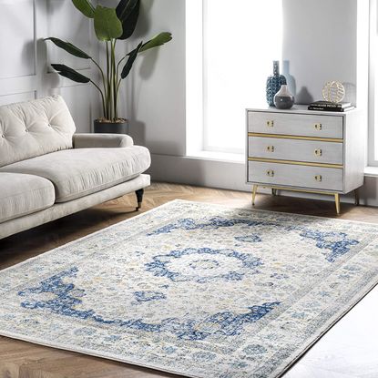 nuLOOM faded vintage persian style area rug available with amazon discount code