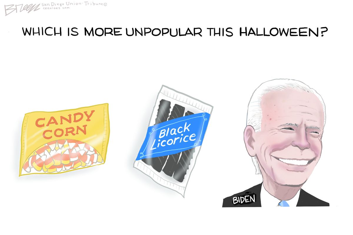 Candy corn, licorice, and Joe The Week