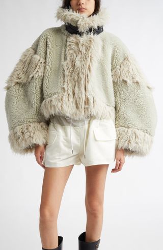 Faux Fur Crop Jacket