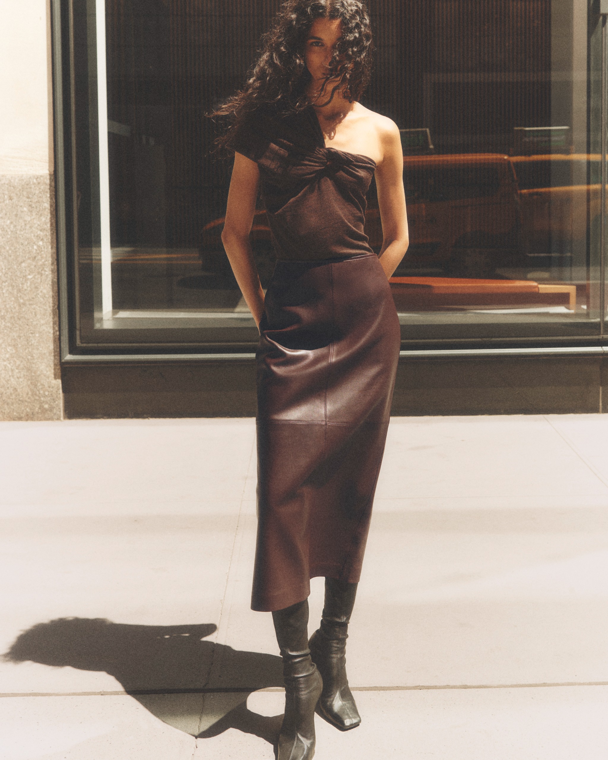 Model wearing clothing from ALC's fall 2026 collection.