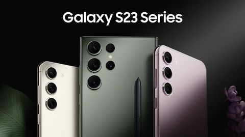 samsung banner image featuring galaxy s23, s23 plus and s23 ultra