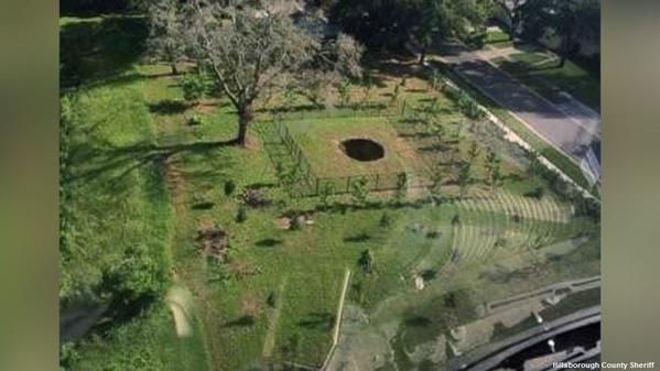 The sinkhole in Florida.