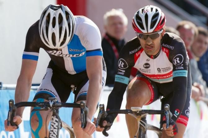 Sep Vanmarcke (Blanco) leads Fabian Cancellara (RadioShack-Leopard)