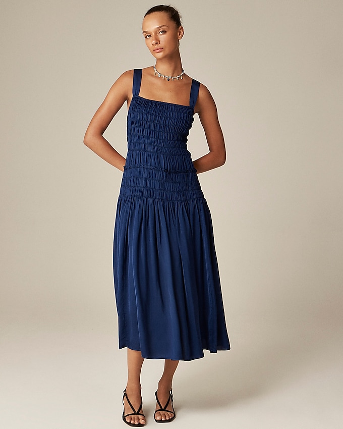 Smocked Midi Dress