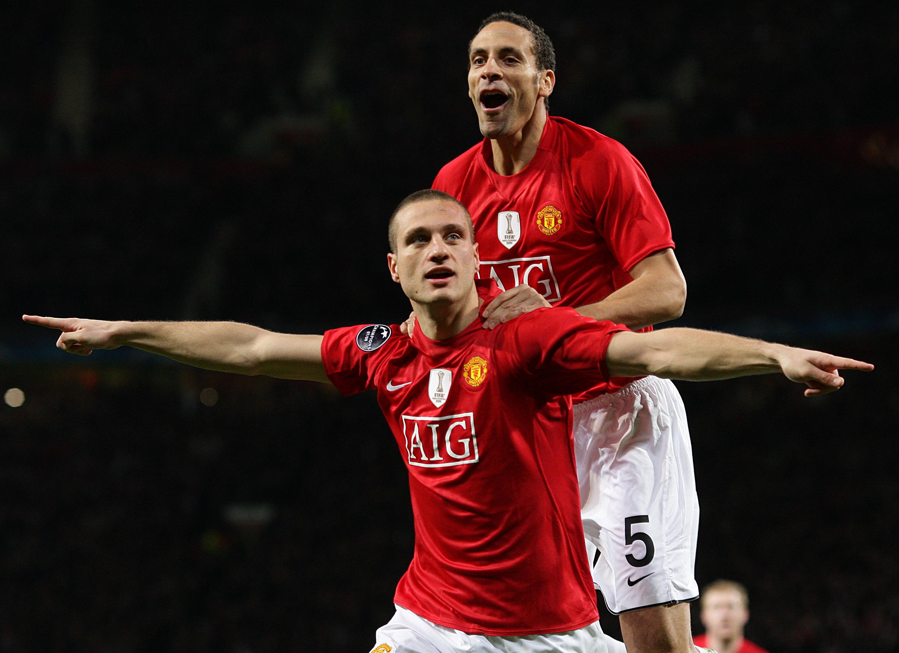 Nemanja Vidic and Rio Ferdinand