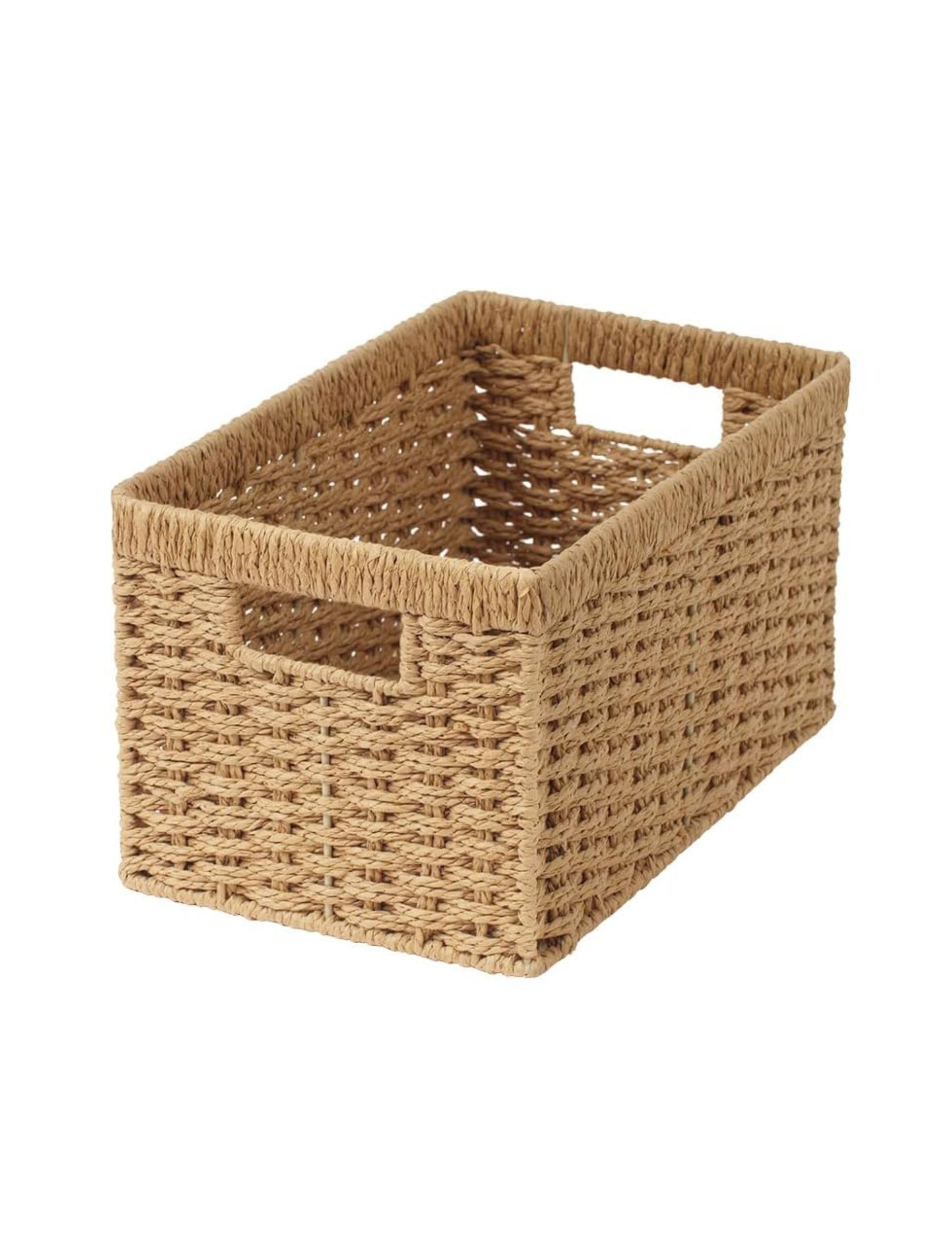 Amazon, StorageWorks Round Paper Rope Storage Baskets, Set of 2