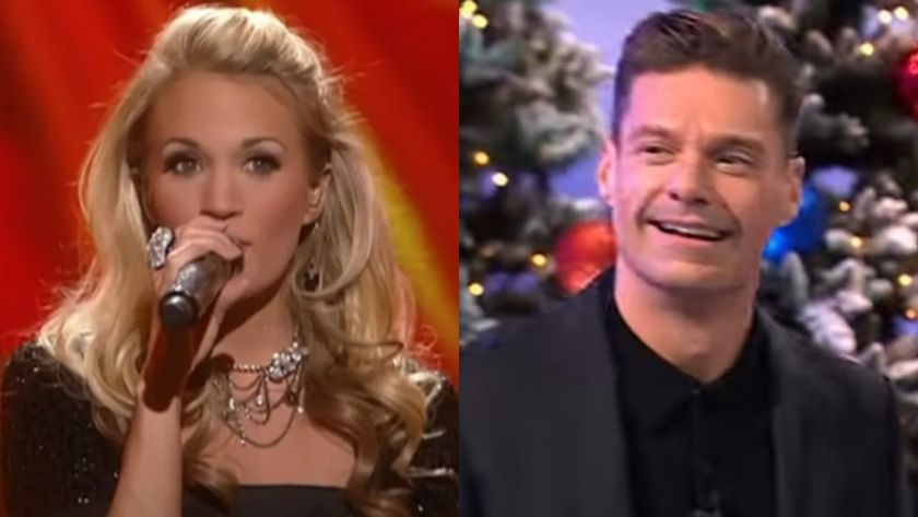 Carrie Underwood sings during a holiday special, and Ryan Seacrest hosts Wheel of Fortune.