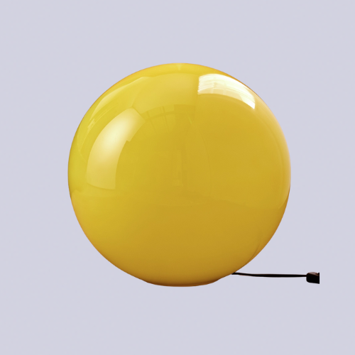 Yellow globe lamp