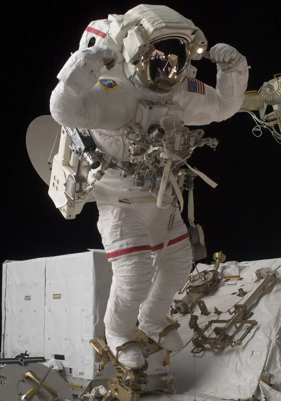 This astronaut took 5 spacewalks. Now, he's helping make spacesuits for ...