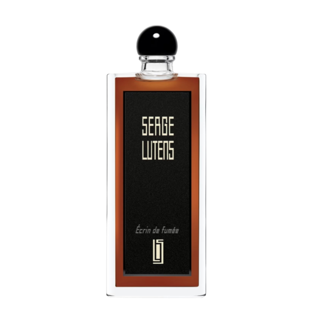 A product shot of the Serge Lutens &amp;Eacute;crin de Fum&amp;eacute;e Eau de Parfum, on a white background