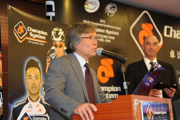 Louis Shih, executive manager of the Champion System Pro Cycling Team, said the squad will help develop future Chinese stars in the sport of cycling.