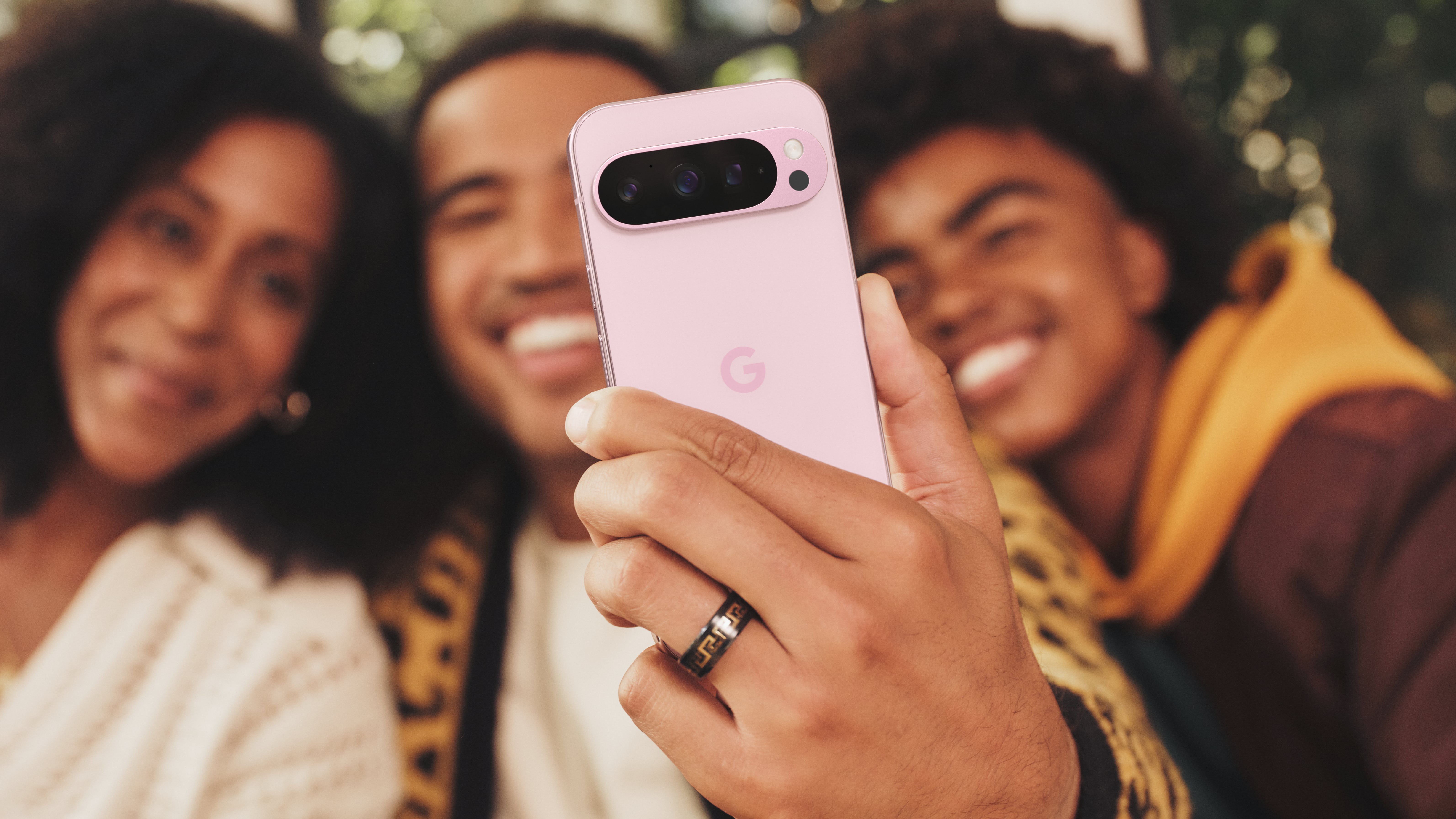 A person holding the Google Pixel 9 Pro XL