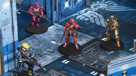 Halo: Flashpoint the board game in play