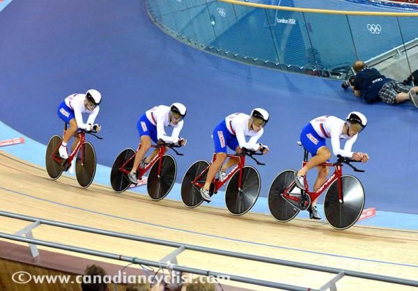 Russia in team pursuit bronze medal ride, lost to New Zealand