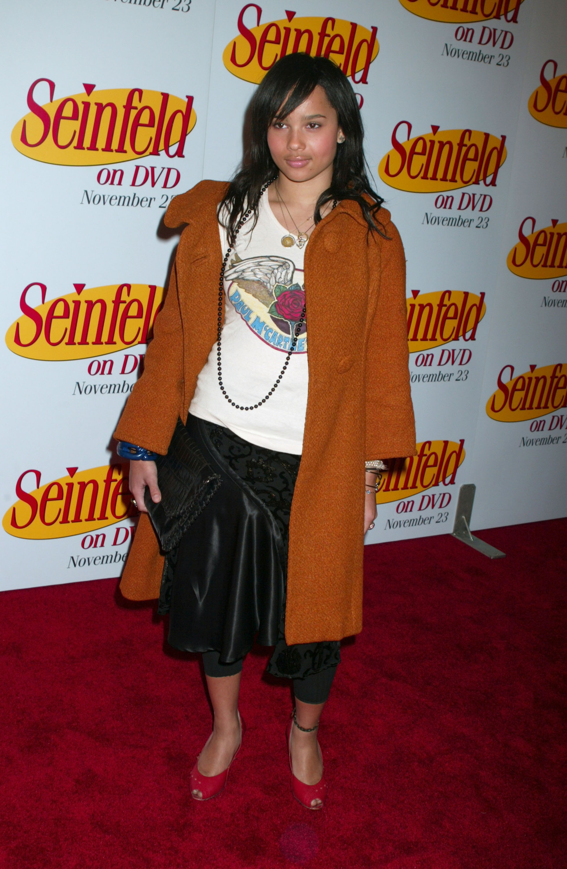 Zoe Kravitz during "Seinfeld" DVD Release Party at Rockefeller Plaza in New York, 2004