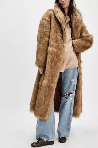 Free People Annice Faux Fur Coat