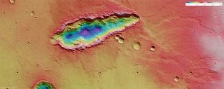 new impact crater discovered near Mars Huygens crater.