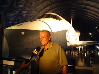 Astronaut Fred Haise, Jr., Answers Press Questions