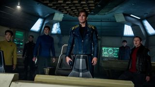 The crew of the Enterprise in Star Trek Beyond