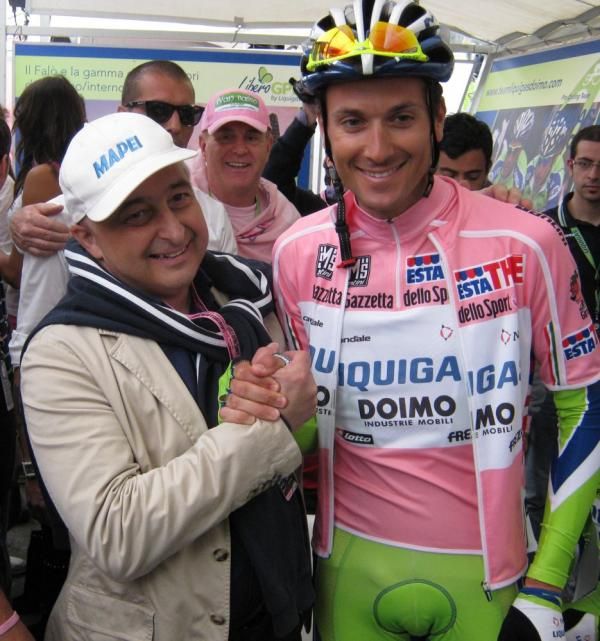 Ivan Basso with his coach Aldo Sassi