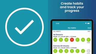 app logo and in-app image of habitshare habit tracker app