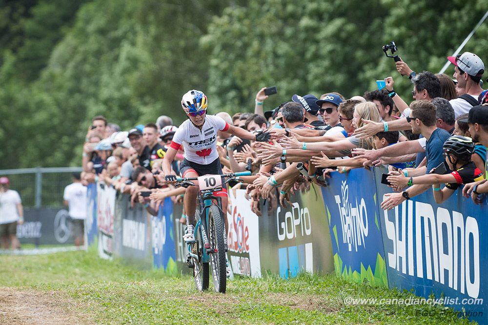 Emily Batty (Can) Trek Factory Racing XC finishing 2nd