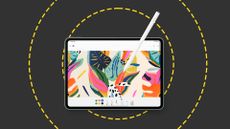 The OnePlus Pad on the ITPro background